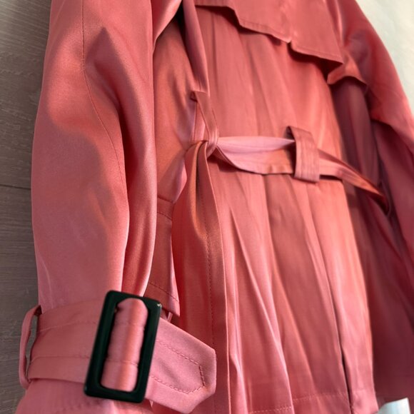 I.N.C. International Concepts pink belted satin jacket - Picture 6 of 7